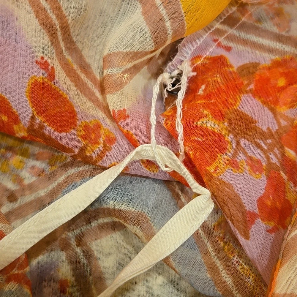 FREE PEOPLE CARMELLA FLORAL MAXI DRESS. SIZE X-SMALL.